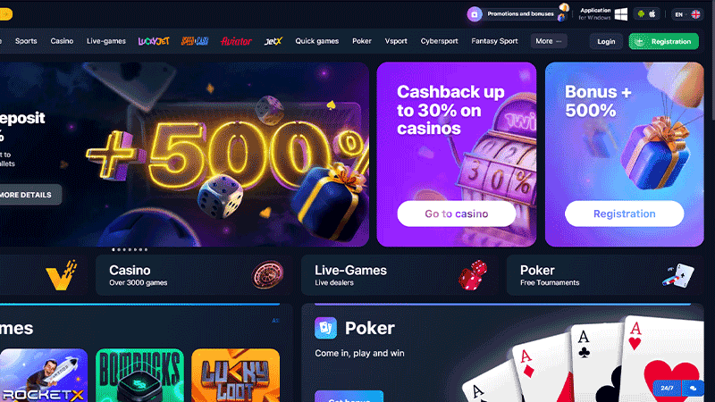 1win Casino Login