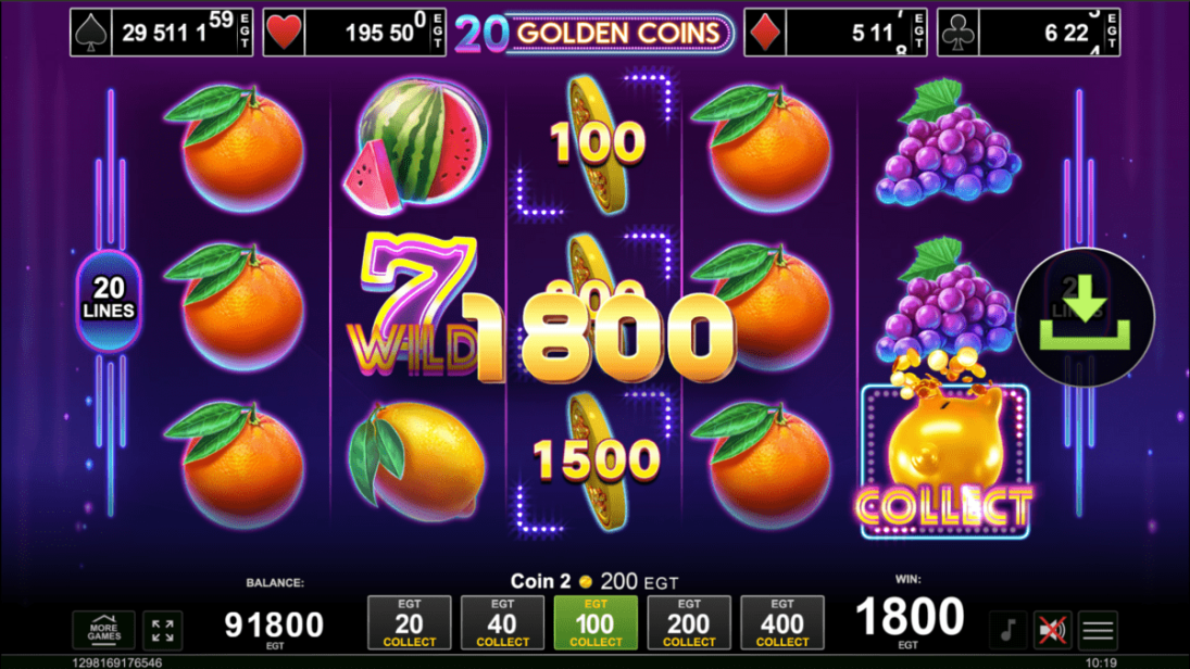 20 Golden Coins Collect 