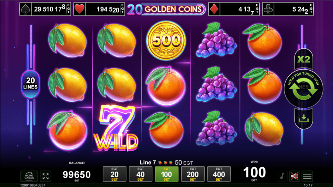 20 Golden Coins Wild 