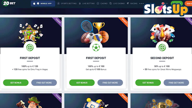 20bet Casino Promotions