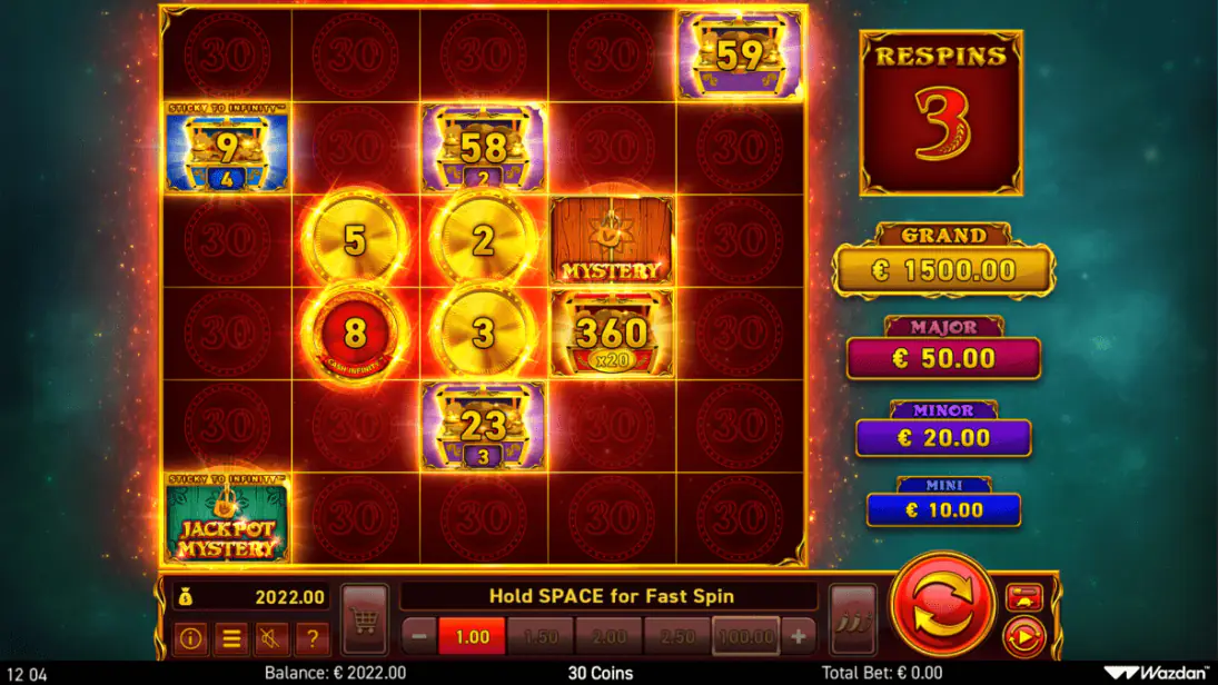 30 Coins Respins 