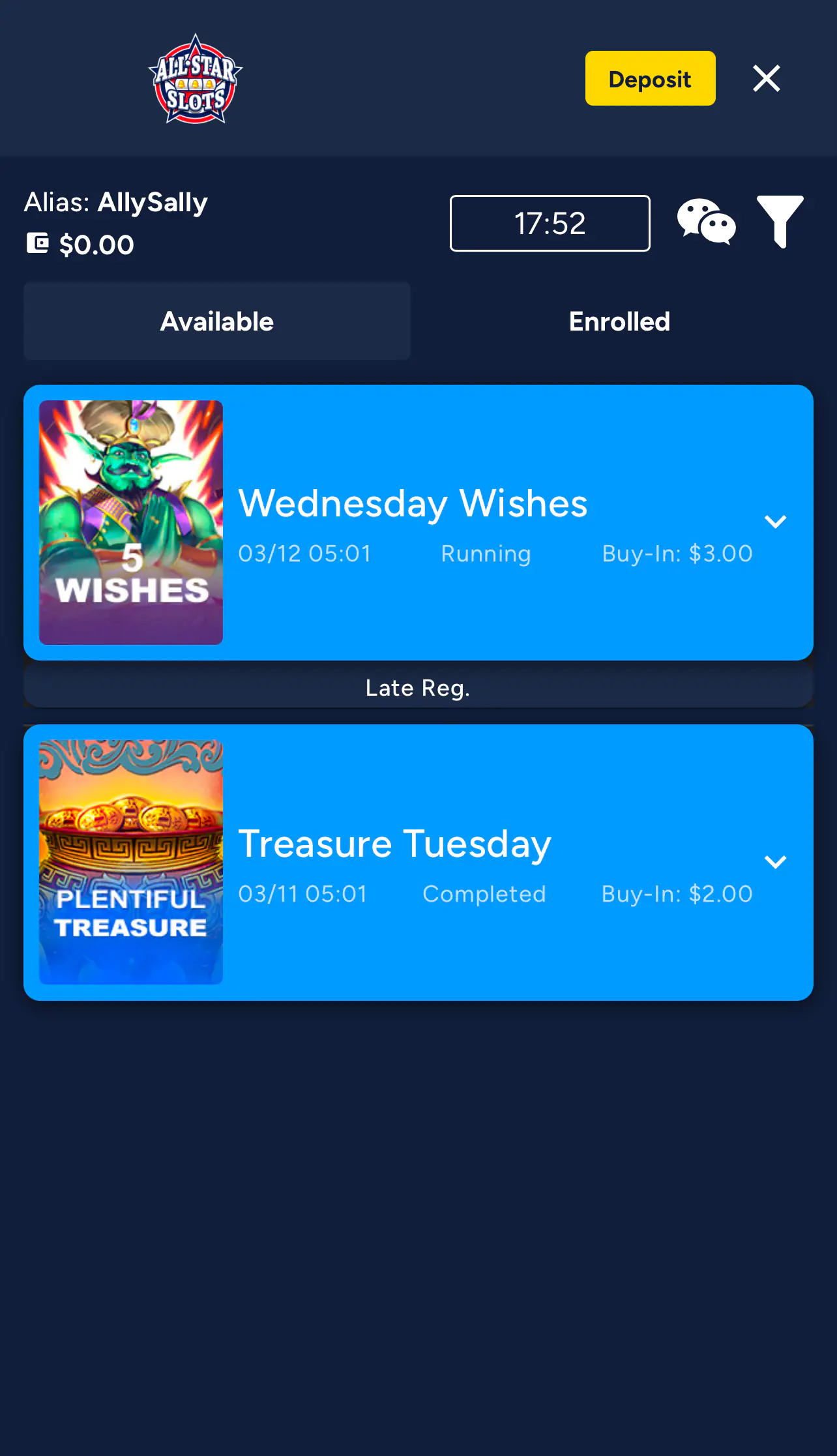 All Star Slots Tournaments