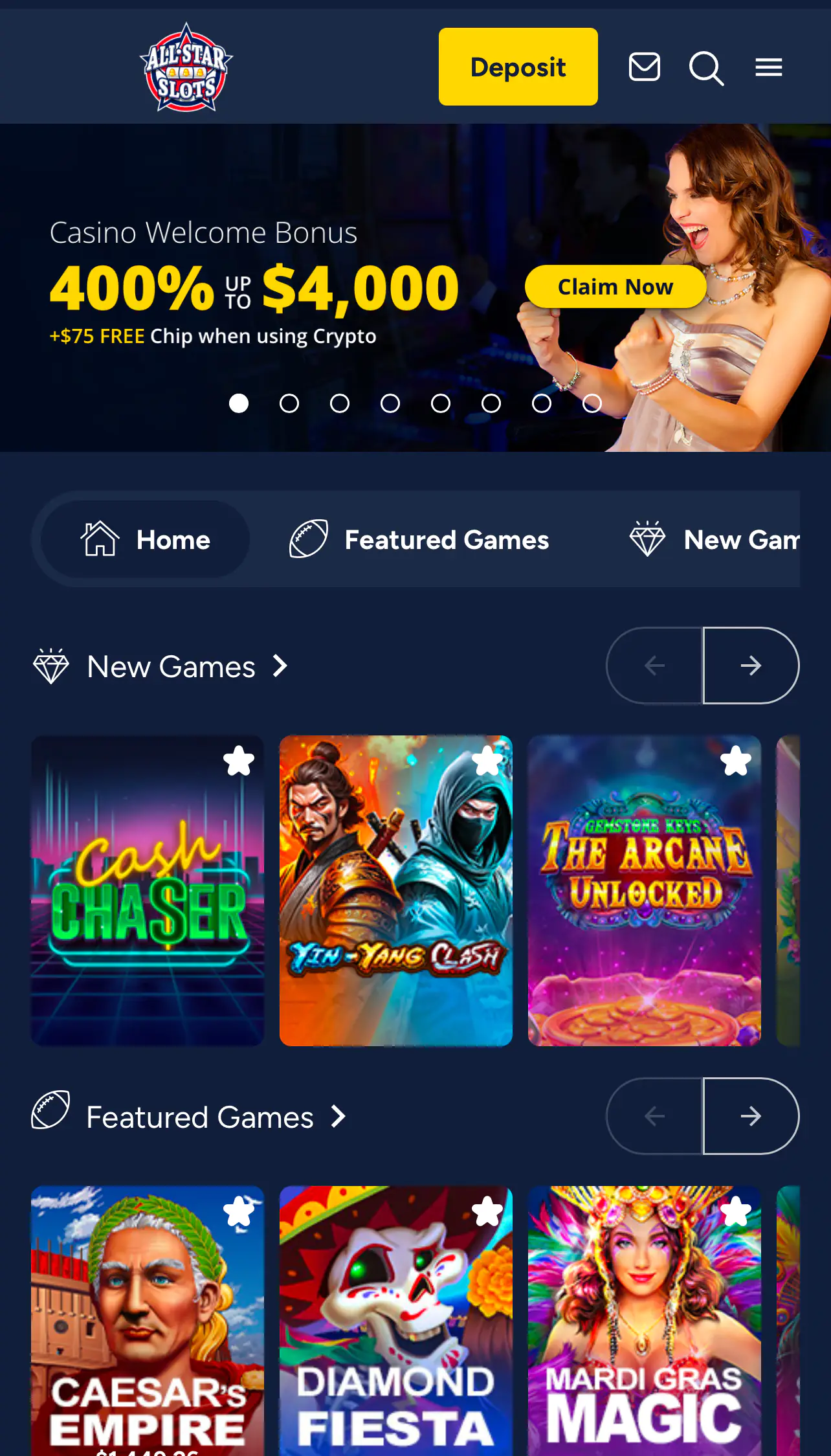 All Star Slots Games
