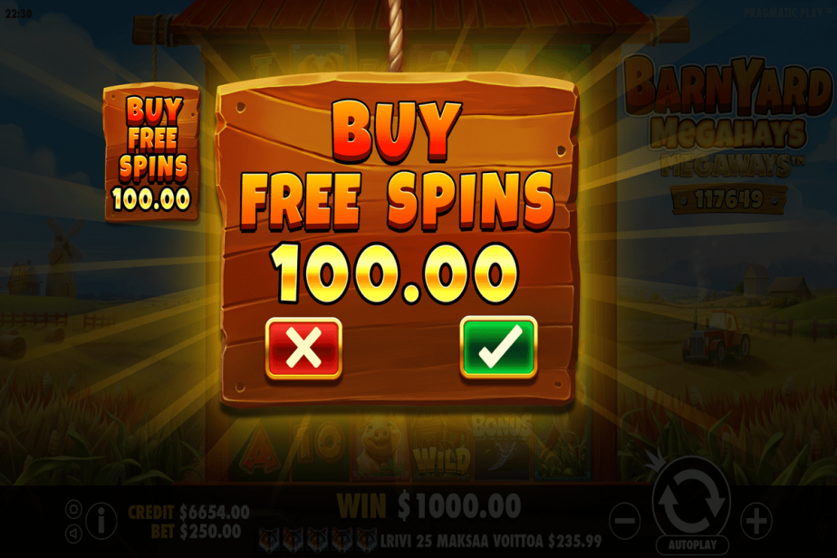 Barnyard Megahays Megaways Buy Free Spins 