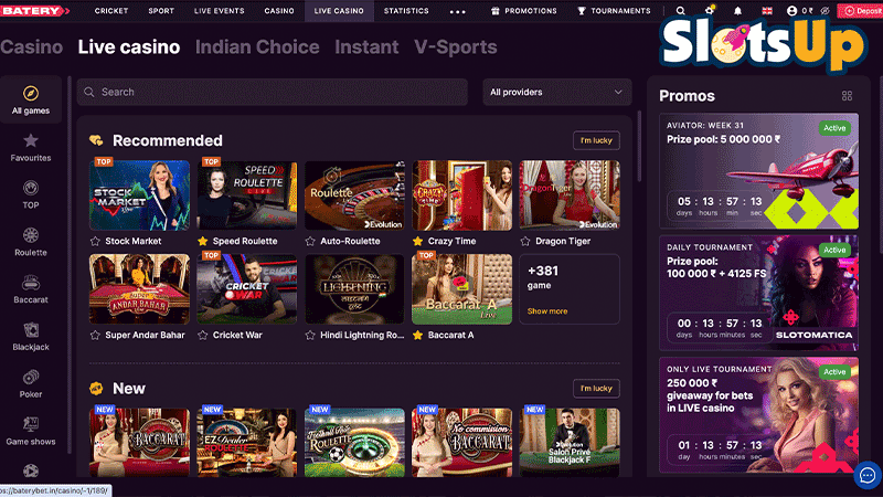 Baterybet Live Casino