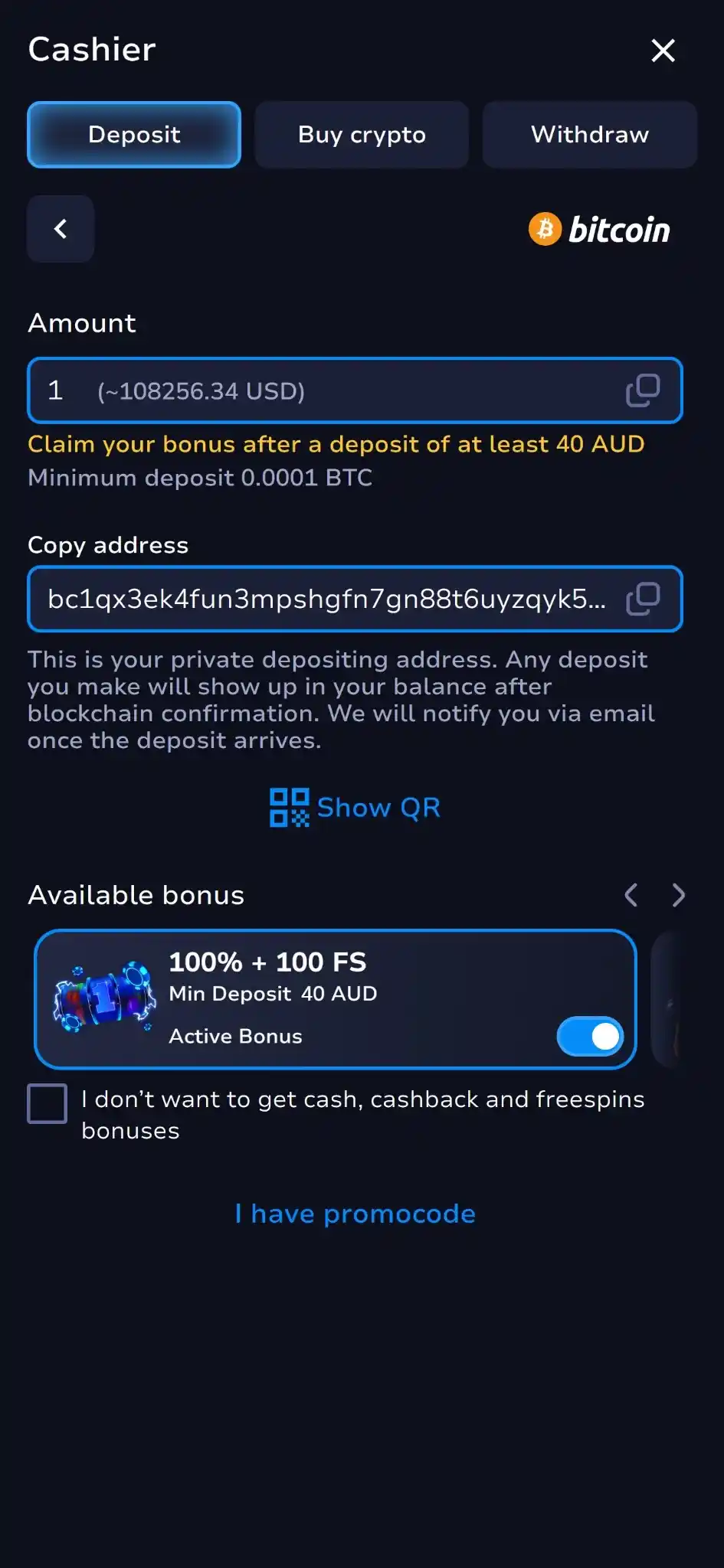 Bitcoin Screenshot 4