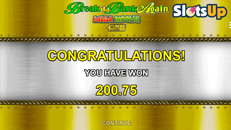 Break Da Bank Again Mega Moolah 4Tune Reels