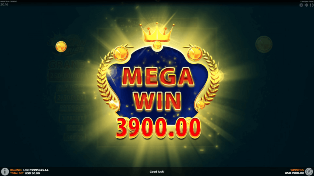 CoinSpin Fever Mega Win 