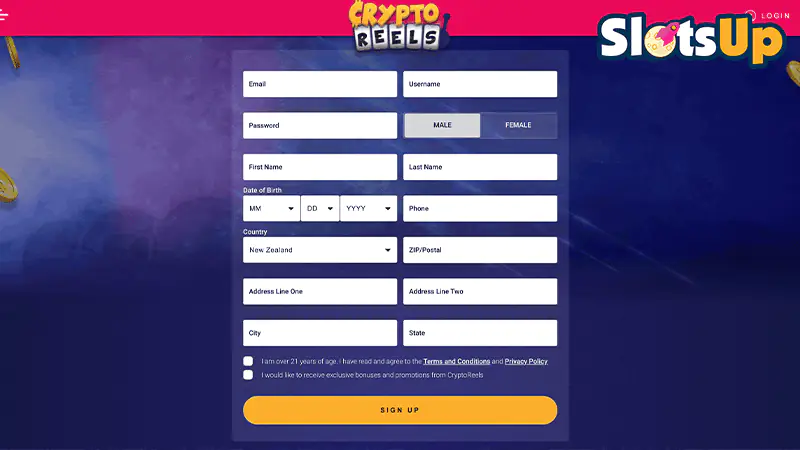 CryptoReels Login