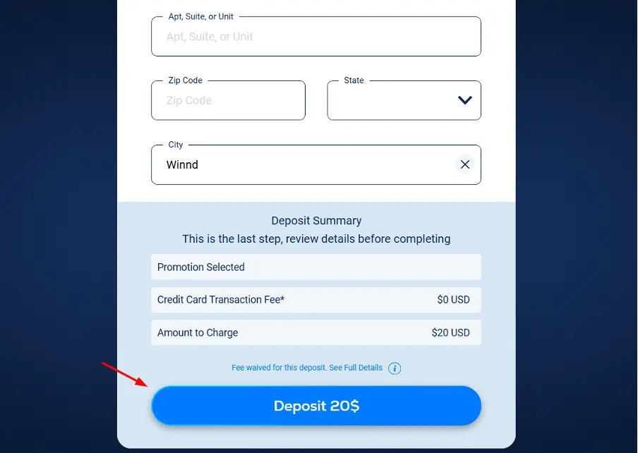 Debit Card Deposit Screen 6