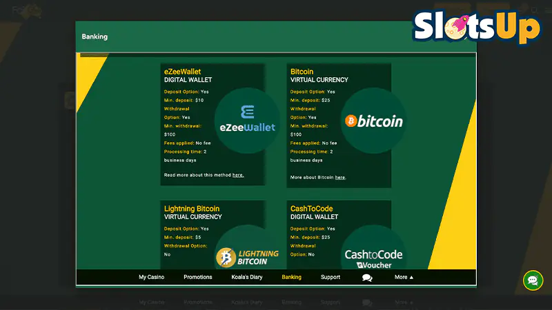 Fair Go Payment Methods