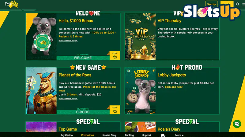 Fair Go Casino Bonuses