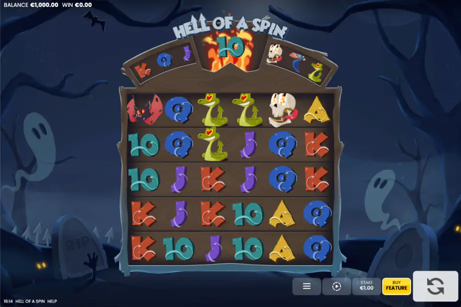 Hell Of A Spin Start Screen 