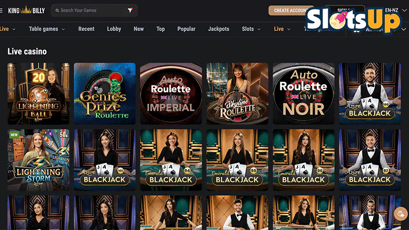 King Billy Live Dealer Games