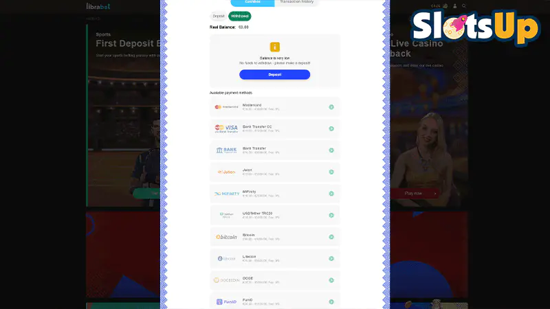 Librabet Withdraw