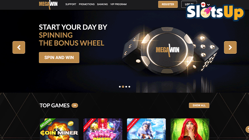 MegaWin Casino Login Step 1