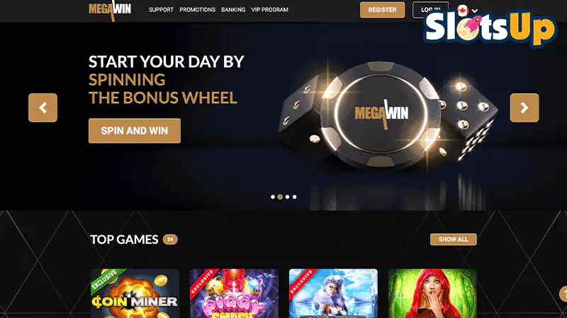 MegaWin Casino Login Step 1