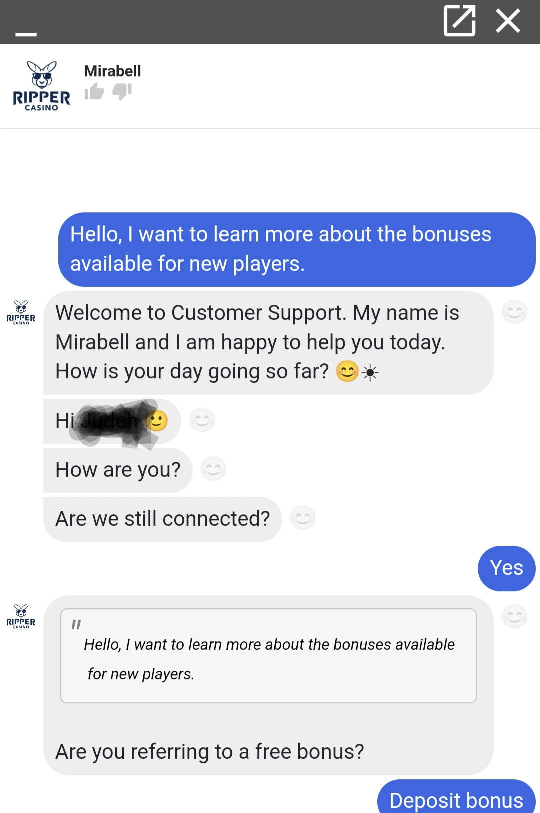 Ripper Casino Support