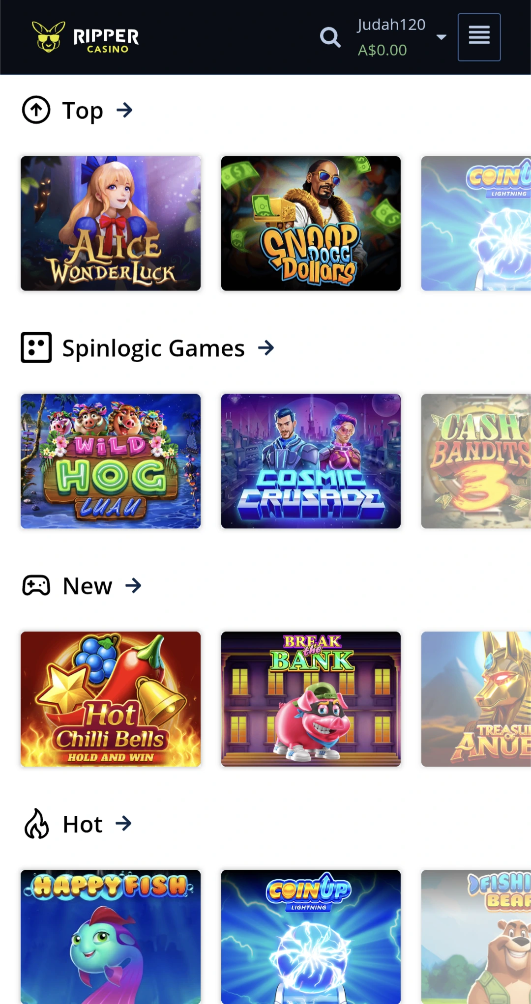 Ripper Casino Games