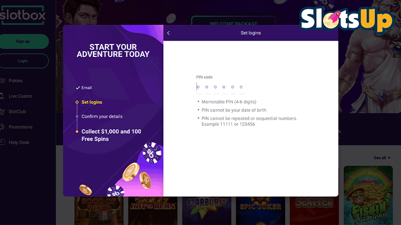 Slotbox Login