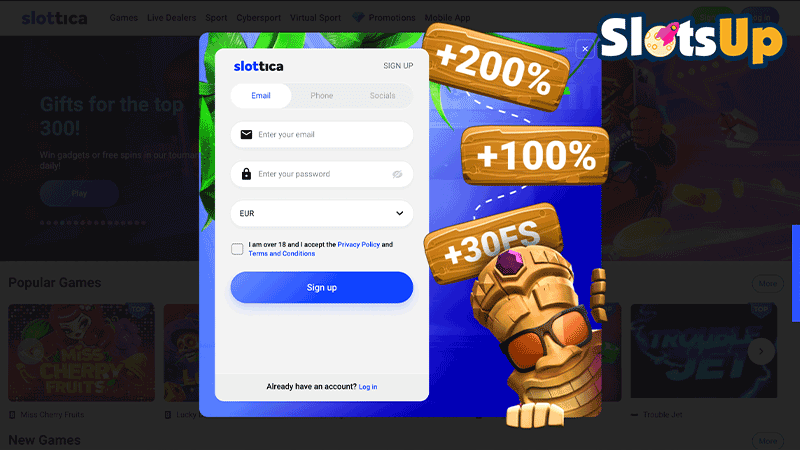 Slottica Login