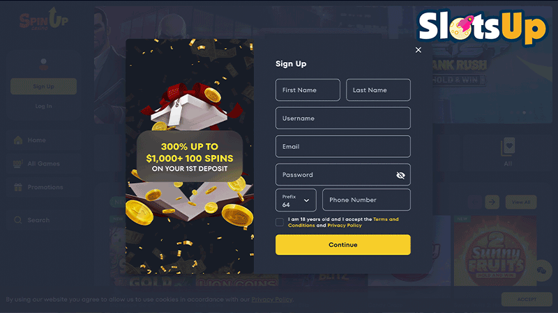 Spin Up Login