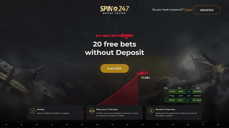 Spin247 Login
