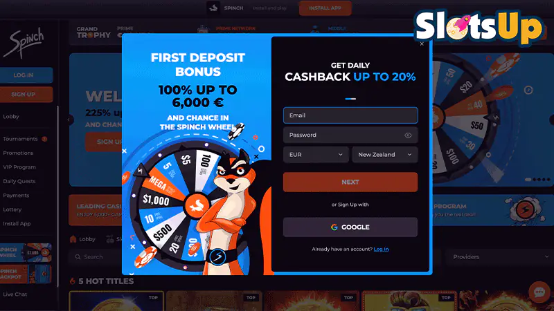 Spinch Login