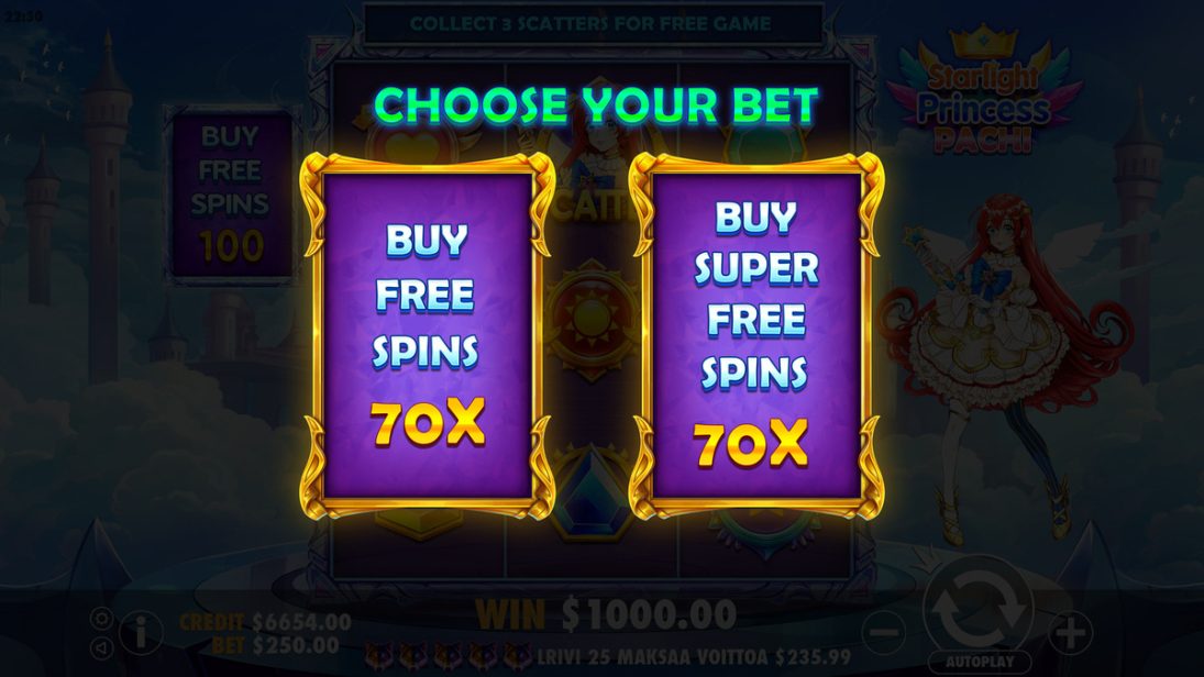 Starlight Princess Pachi Buy Free Spins 