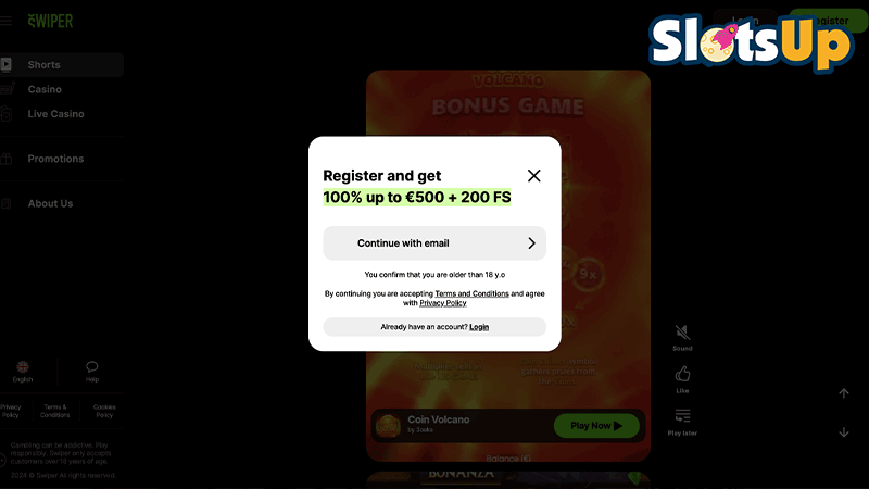 Swiper Login