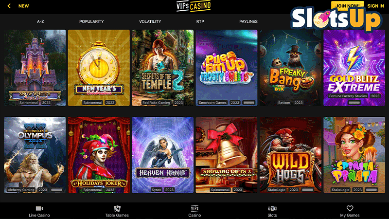 VIPs Casino Login