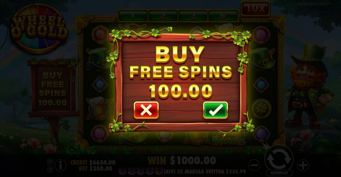 Wheel OGold Buy Free Spins Desk 