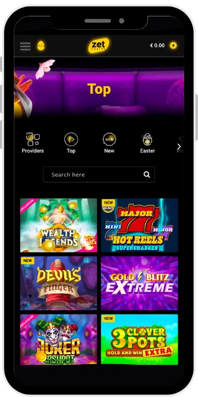 ZetCasino Games