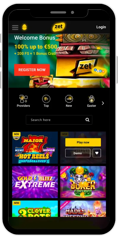 Zet Сasino Mobile