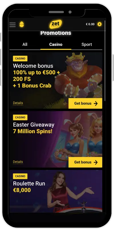 Zet Casino Promotions