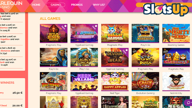 arlequin Casino Games