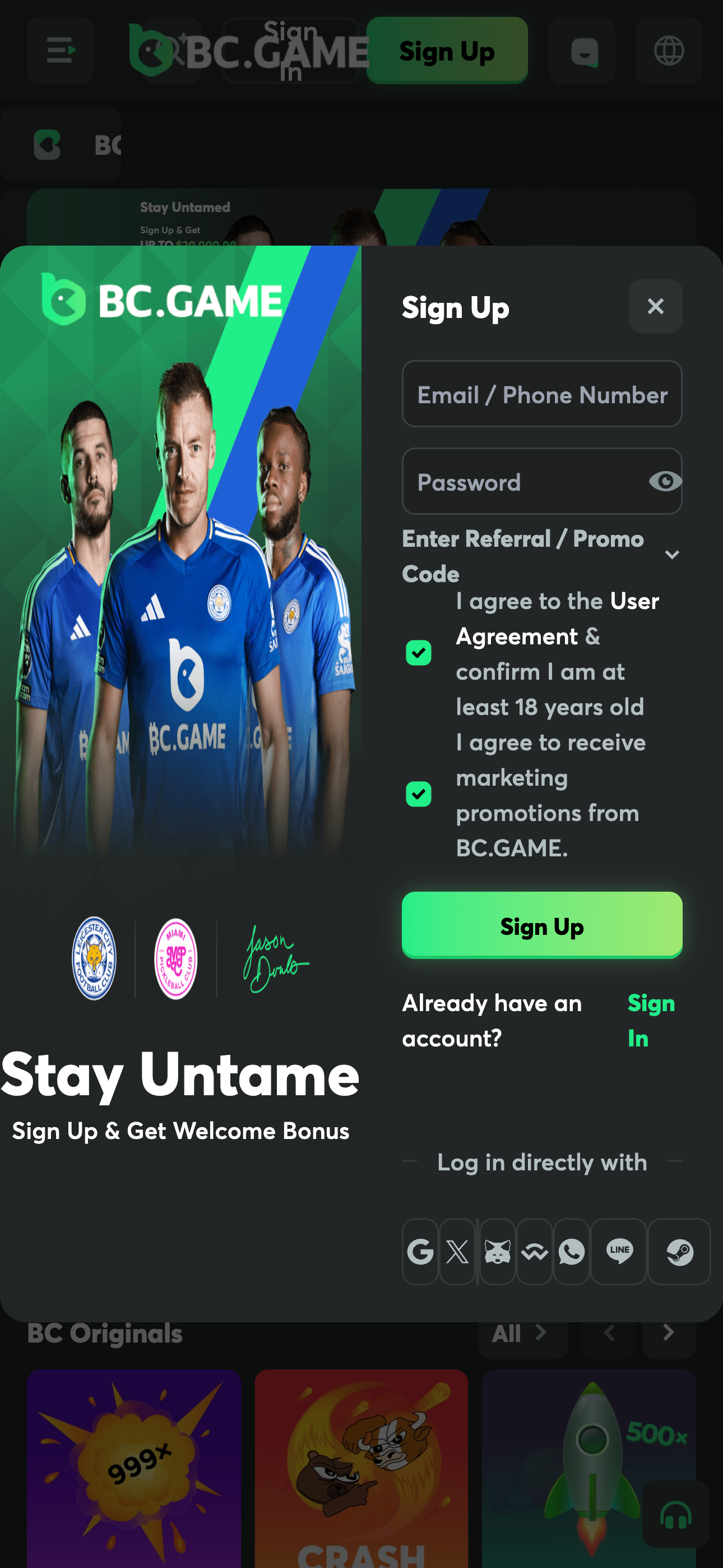 BC.Game Login 3
