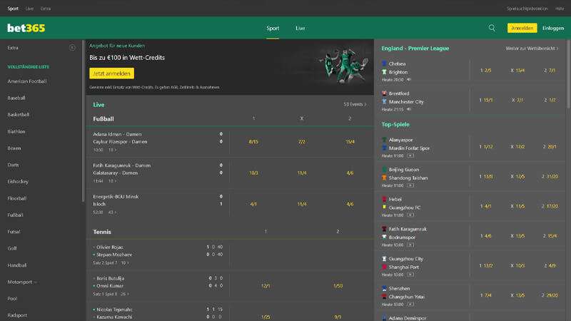 Bet365 Online Casino Lobby