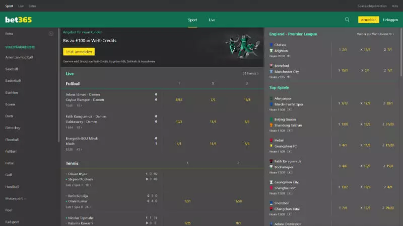 Bet365 Online Casino Lobby