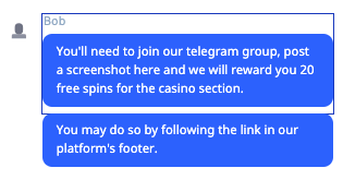 BetOspin Casino Support Screen 2