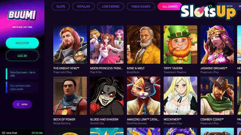 Buumi Casino Games