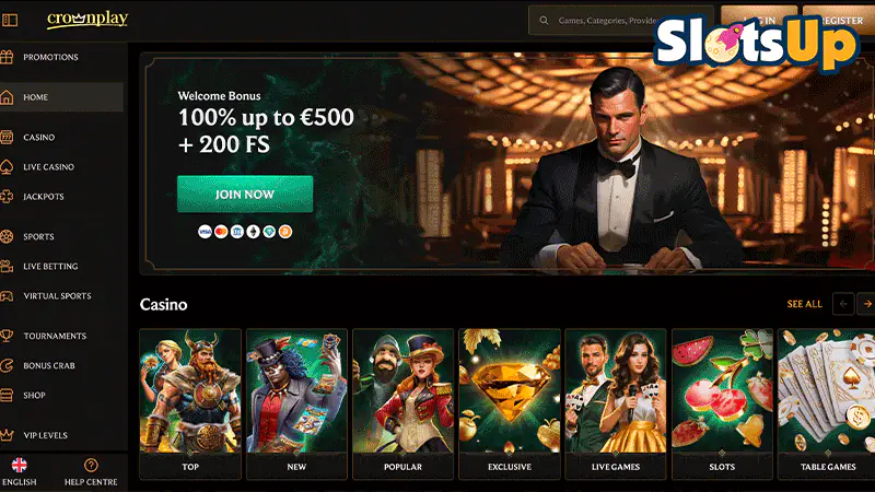 CrownPlay Casino Sign Up Step 1