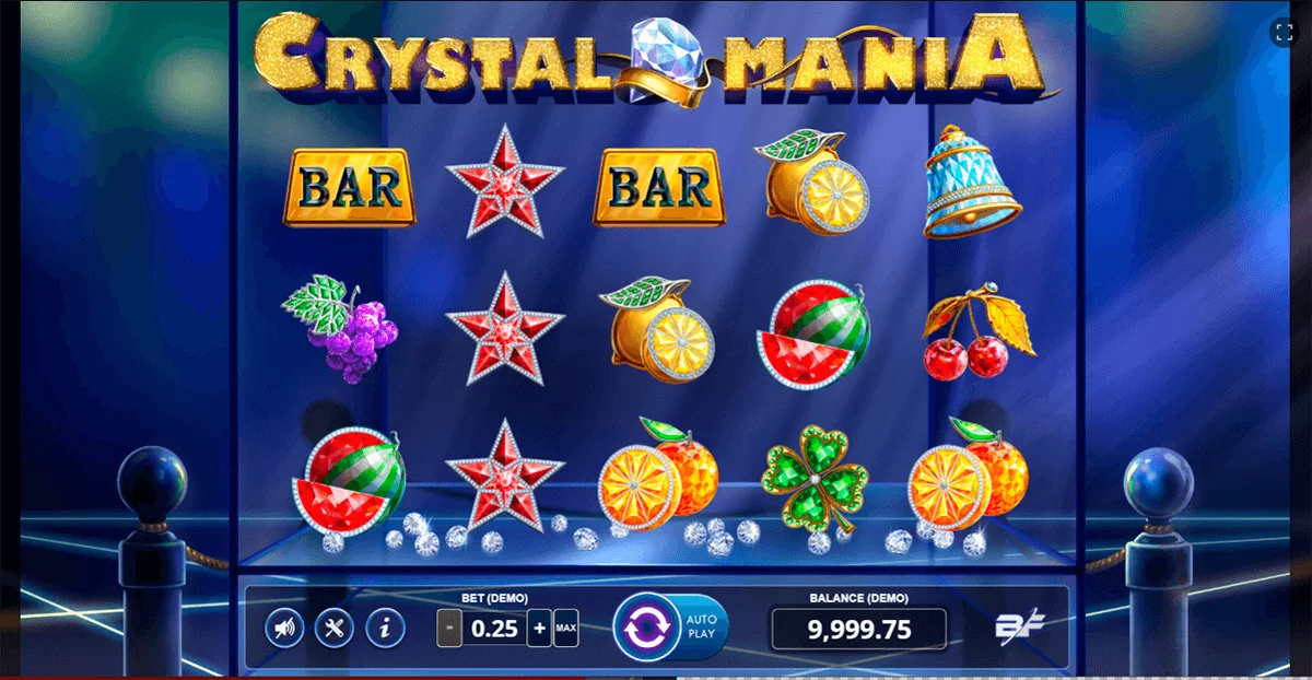 Crystal Mania Slot logo Crystal Mania Bf Games Casino Slots