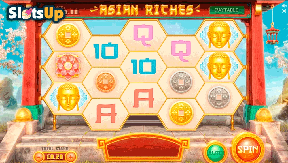 Asian Riches Slot logo Asian Riches Cayetano Casino Slots