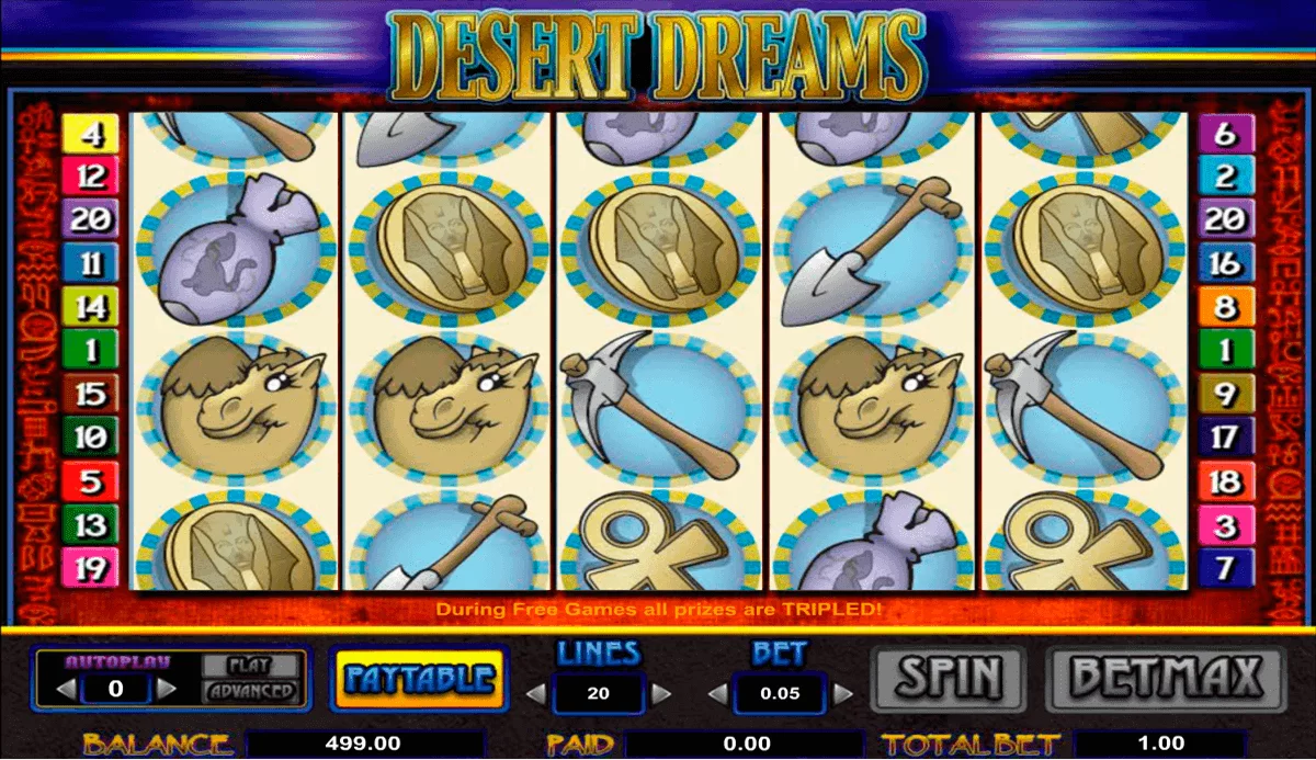 Desert Dreams Slot logo Desert Dreams Amaya Casino Slots