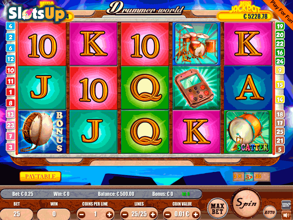 Drummer World Portomaso Casino Slots 