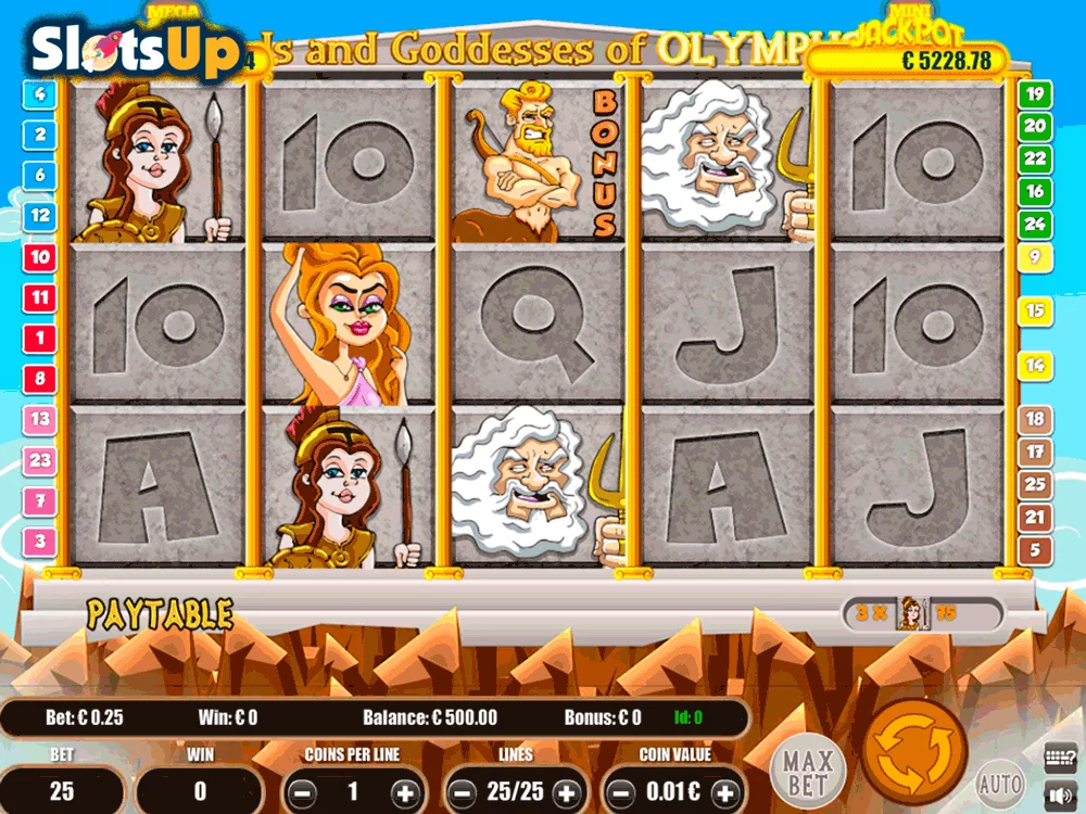Gods And Goddesses Of Olympus Slot logo Gods And Goddesses Of Olympus Portomaso Casino Slots