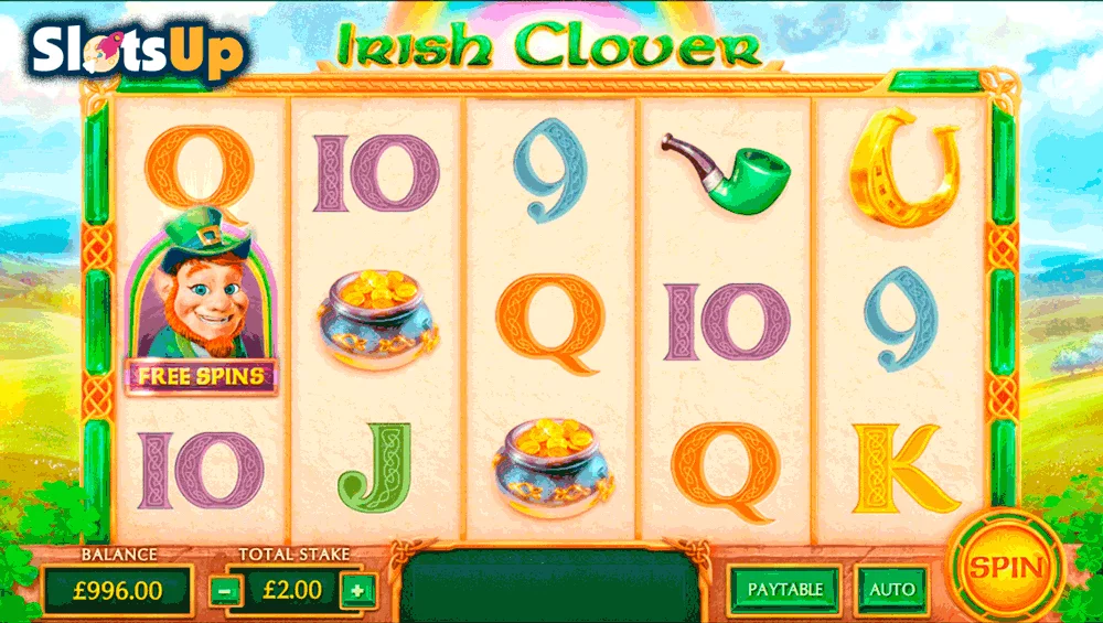 Irish Clover Slot logo Irish Clover Cayetano Casino Slots