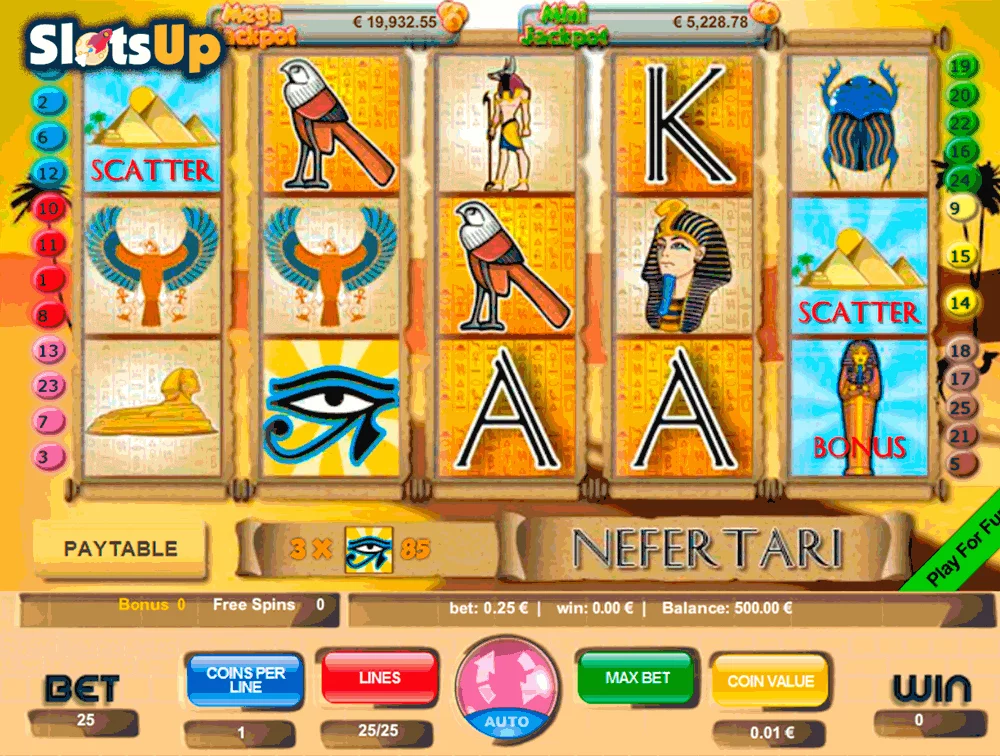 Nefertari Slot logo Nefertari Portomaso Casino Slots