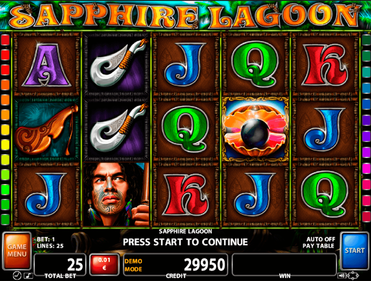 Sapphire Lagoon Casino Technology Slot Machine 